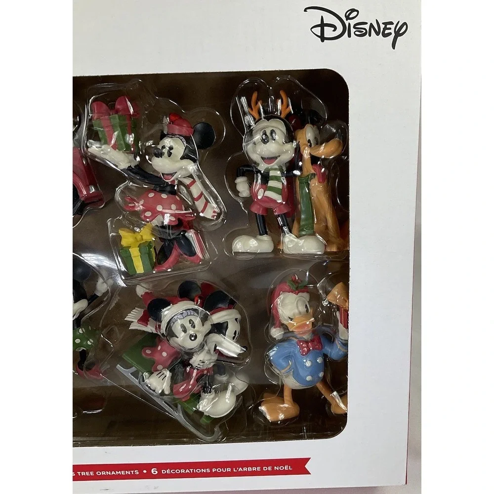 Hallmark Disney Mickey Mouse And Friends Set Of 6 Christmas Ornaments
